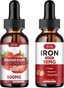 Liquid Iron Supplement for Women Magnesium Glycinate Cair Drops