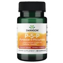 Swanson P-5- P (Pyridoxal- 5- Pfosfat) Koenzim Vitamin B-6 40 juta 60 Kapsul