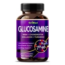 Glucosamin GriMed 12000mg - X12 Power with MSM, Chondroitin, Collagen, Turmeric for Joint Wellness, Strong Bones, Cartilage Dukung - USA Made & Tested
