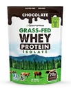 Opportuniteas Grass Fed Chocolate Whey Protein Isolate Powder - 20g Protein Powder Without Articial Sweeteners, Hormone- Free Cows, Non GMO - 5lb