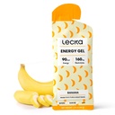 Lecka Energy Gel, 12 Gels 124. untuk Latihan Endurance, dibuat dengan Buah Nyata dan Benih Basil, Menyediakan Energi Alam dan Elektrolit (12 Gels, Pisang)