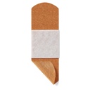 Curat Quick Strip Fabric Adhesive Bandages dengan Easy Aplikasi Wrapper, Ukuran Perban adalah 1 x 3 inci, 100 Cacah