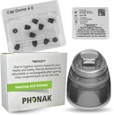 Phonak Cap 4.0 Dome XSmall (0.18 inch = 4.5mm) -Genuine OEM Swiss penempatan ulang oleh Sonova, Mendengar Aid Domes untuk Very Narrow Ear Sizes- 1 Pack / 10 Domes Total