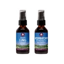 WishGarden Herbs Heally Breathing Bundle - Deep Lung Bronchial Dukung Lung Cleanse & Detox + Respiratory Tonic Support Long- Term Lung Resilience and Better Lung Efficiency, 2oz Bundle
