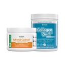 Jigsaw Health Bundle 124; Adrenal Cocktail, 60 Servings (Jar), dan Collagen Boost, 30 pelayan (Jar)