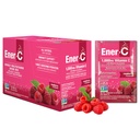 Energi-C Raspberry Multivitamin Minum Mix Powder Vitamin C 10000mg & Electrolite dengan Jus Buah Asli & Imune Dukungan untuk Perempuan & Pria - Gegan GMO Non-