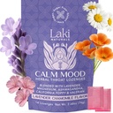 Laki Averal Lavender Chamomile Cry Mood Functional Herbal Lozenges (14ct) Throat & Calming Hard Candies with Magnesium, Ashwagandha, California Poppy & Valerian. Vegan, Sugar Free, Gluten Free