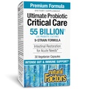 Faktor Natural Ultimate Probiotic Critical Care, Menyediakan Restorasi Intestinal, 9 Strains, 55 Milyar CFU