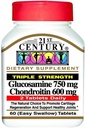 Abad ke-21 Glucosamin 750 mg & Chondroitin 600 mg - Triple Kekuatan - 60 tablet, Paket 2