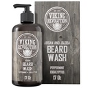 Shamomew / Argan & Jojoba Oil - Softens & Strengthens - Natural Peppermint dan Eucalyptus Scent - Beard Shampow / Beard Oil (17 oz Shamperd)