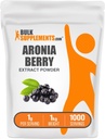 BulkSuplements.com Aronia Extract Powder - Aronia Berry Extract, Chokeberry Suplement - Gluten Free, 1g per Serving, 1kg (2.2 lbs) (Paket 1)