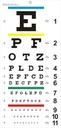 Bagan Eye, Upgraded Snellen Eye Chart for Eye Exams 20 Feet, 22x11 Inches Plastic Low Vision Eye Charts Wall Chart dengan Metal Eyelets for Kids Gifts Wall Decoration (20 Feet Test Distance)