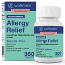 WELMATE - Levocetirizine Dihydrochloride 5mg (360) - Non Drowsy Allergy Medicine - 24 Hours - Antihistamin - Generik Allergy Pills - Over- The- Counter Medication
