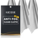 3 Kemasan Anti Kabut Kering - Antifogging Cloth untuk Kaca Mata Berlapisan dengan Cloth Cloth Mikrofiber Cloth Menghapus untuk Kacamata, Kaca, Kacamata, Dapat Diubah dan Bisa Dibersihkan