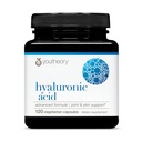 Youtheory Hyaluronic Acid Advanced Formula - Joint Support with Boswellia Extract * - Skin Health Suplement - Dairy, Soy & Gluten Free - 120 Vegetarian Capsules
