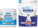 Lab Vetnique Dermabliss... Mengunyah Allergy 30 Ct dan Glandex Anal Gland Dukungan...