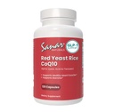 Sanar Natural Red Yeast Rice, CoQ10 Supplemen - Mendukung Fungsi Jantung Sehat, Energi, dan Stamina - Non-GMO, Gluten Free, Vegan, 120 Kapsul