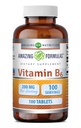 Amazing Formula Vitamin B6 Pyridoxine 200 mg 100 Tablets Supplemen 126; Non-GMO 124; Gluten Free 124; Dibuat di USA