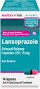 HealthCareAisle Lansoprazole 15 mg - 14 Delayed- Release Capsules - Acid Reducer, Treats Frequest Heartburn