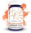 Nootropics Depot Cordyceps Mushroom Capsules 124; 500mg 124; 60 Count 124; Cordyceps militalis; Whole Fruiting Body Mushroom Exract 124;