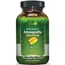 Irwin Superior Extra Power Ashwagandha Mind & Body Adaptogenic Herbs Supports Stress, Mood, Mental & Fisik Performance dengan Cordyceps, Turmeric, BioPerine & More - 60 Liquid Softgels