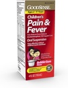 GoodSense Children 's Reliever Liquid, Bubble Gum Flavor, Acetaminophen 160 mg / 5 mL, Relief sakit Efektif / Demam Reducer untuk Anak-anak Umur 2- 11, 4 Oz
