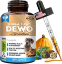 Pertahanan Intestinal Alam untuk Anjing & Kucing - Herbal Cleanse dengan Wormwood, Black Walnut & Probiotic - Promotes Sehat Gut & Flora Keseimbangan - Advanced Broad Spectrum Formula - Dibuat di USA