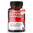 Cayenne Pepper Capsules - Ultra Complex with Cinnamon, Ginger, Cardamom, Hawthorn Berry - Dull, Circulation & Overall Wellness (180 Count (Pack 1))