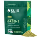 Suja Organic Greens Powder Probiotic Blend, Spirulina, Daily Superfood Drink or Smoothie Mix for Ammune Dupport, Ditrable, & Energy, Vegan, Gluten Free, Non GMO, 30 Servings