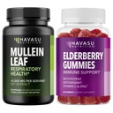 HAVASU NUTRITISI Elderberry Gummies + Mullein Leaf Capsules Ammune Dukungan Bundle