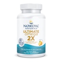 Nordic Ultimate Omega 2X, Lemon Flavor - 60 Soft Gels - 2150 mg Omega-3 - Tinggi - Potency Fish Oil dengan EPA & DHA - Probut Brain & Heart Health - Non-GMO - 30 Servis