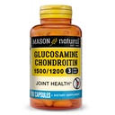 MASON NATURAL Glucosamin Chondroitin 1500 / 1200 dengan Vitamin C, Pasokan Kesehatan Gabungan untuk Fleksibilitas Normal & Mobilitas *, 100 Kapsul, Persediaan 1 Bulan