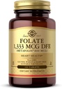 Solgar Folon 1.333 mcg DFE, 100 Tablet - 800 mcg BioActive Metafolin - Heart Health - Non-GMO, Vegan, Gluten Free, Dairy Free, Kosher - 100 Servings