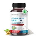 "Kesehatan CORTISOL" - "Ashwagandha Magnesium Rhodiola St. John 's Wort" - "Dukungan Pemulihan, Tingkat Energi", "Wellness 180day Supply" - dibuat di Amerika Serikat