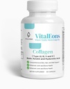 Collagen Hair, Skin and Nail Suplemen Perempuan - Tipe I, II, III, V, X, Collagen Capsules Diaktifkan dengan Biotin, Kertin & Hyaluronic Acid - Comprehensive Skin, Rambut & Nail Dukungan