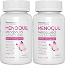 Menopausal Kekuatan Symptom Relief Membantu Combats Menopause, Hot Flashes, Night Sweats dan Mood Swings Untuk Provious Restful Sleep dan Energy Boost - 60 Capsules (Paket 2)