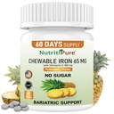 Iron Carbonyl 65 mg dengan Vitamin C 180 mg (for Women / Men) - Tablet dalam Pineapple Flavor 60 (1)