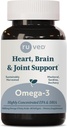 Omega-3 - Omega 3 Fish Oil, 10000mg Per Capsule, EPA & DHA Tambahan Minyak Ikan untuk Perempuan & Pria, Hati, Otak, & Gabungan Dukungan - 60 Softgel Capsules (1 Count)