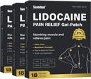 Sumifun 4% Lidocaine Pain Relief Patch - 54 Count Patches for Back, Shoulder, Muscle, Joints, Lue Pain Relief - Lower Back Pain Relief Product - Pain Patch Maximum Power Lidocaine