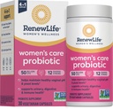 Renew Life Women 's Probiotic Capsules, 50 Billion CFU Dijamin, Mendukung keseimbangan pH, vaginal, Urinary, Digetile dan Immune Health (2), L. Rhamnosus GG, Dairy, Soy dan Gluten- Free, 30 Count