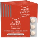 Viter Energy Caffeinated Gum 60mg Caffeine, B Vitamin, Guarana, Sugar Free.