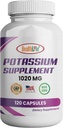 Suplemen Potassium HealthLife, 1020 mg, 60 Hamba, 120 caps, Potasium Bikarbonat