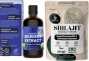 Powder liar organik Bilberry Ekstrak untuk Mata Bilberry Tambahan untuk Mata, Bubuk Shilajit untuk Pria 10: 1 Ekstrak Imune Dukungan Energi