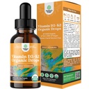 Natuture Craft Liquid Vitamin D3 with K2 for Adults - Organic Drops 2000IU per Serving Vegan Bone Muscle Heart & Imune Dukung MCT Oil Enhanced Absorpsi - 2Fl Oz (Paket 1)