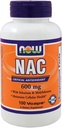 Sekarang Makanan NAC 600 mg - 100 Vcaps 8 pak