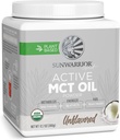 Sunwarrior Organic MCT Oil Powder Medium-Chain Triglycerides Pure Coconut 124; Keto USDA Sugar Soy Gluten Free Non-GMO 124; Unflamited 40 Servings aktif