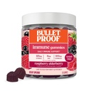 Bulletproof Sugar- Free Raspberry Elderberry Immune Gummies, 60 Count, Keto Tambahan untuk Dukungan Imune