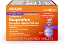 Ibuprofen Worse Children 's Ibuprofen Chewable Tablet 100 mg, Grape Flavor, Pain Reliever dan Fever Reducer (NSAID), Untuk Sore Throat, Toothache, Headache Relief dan More, 24 Count