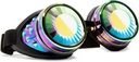 GloFX Polychrome Wormhole Kaleidoskop Goggle - Festival Rave Costume Cosplay EDM 3D Welding Gothic Goggles
