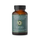 K2 50 mcg, K1 550 mcg & Vitamin A 1000 IU - Bone, Heart & Imune Dukung - Fat- Soluble Calcium Metabolisme - 60 Vegetarian Capsules
